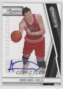 2010-11 Panini Season Update - Prestige Rookies Update - Bonus Shots Black Signatures #248 - Omer Asik /99