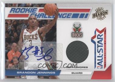 2010-11 Panini Season Update - Rookie Challenge - Materials Signatures #8 - Brandon Jennings /25