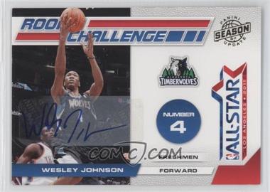 2010-11 Panini Season Update - Rookie Challenge - Signatures #7 - Wesley Johnson /49