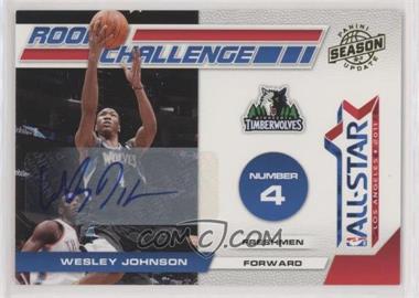 2010-11 Panini Season Update - Rookie Challenge - Signatures #7 - Wesley Johnson /49