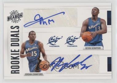 2010-11 Panini Season Update - Rookie Duals Signatures #43 - Jordan Crawford, Kevin Seraphin /99