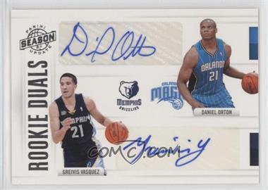 2010-11 Panini Season Update - Rookie Duals Signatures #45 - Daniel Orton, Greivis Vasquez /99