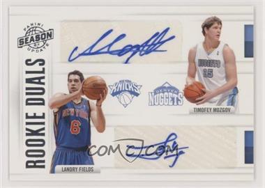 2010-11 Panini Season Update - Rookie Duals Signatures #53 - Landry Fields, Timofey Mozgov /99