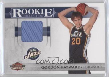 2010-11 Panini Threads - Rookie Collection Materials #9 - Gordon Hayward /399