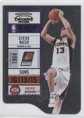 2010-11 Playoff Contenders Patches - [Base] - Black Die-Cut #12 - Steve Nash /49