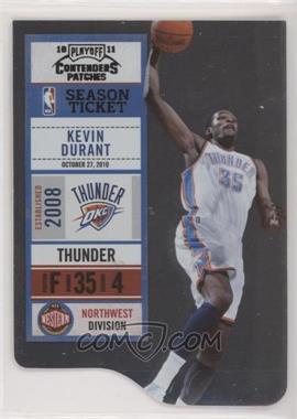 2010-11 Playoff Contenders Patches - [Base] - Black Die-Cut #27 - Kevin Durant /49