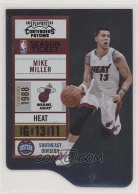 2010-11 Playoff Contenders Patches - [Base] - Black Die-Cut #94 - Mike Miller /49