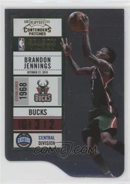 2010-11 Playoff Contenders Patches - [Base] - Gold Die-Cut #82 - Brandon Jennings /99