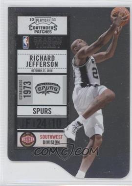 2010-11 Playoff Contenders Patches - [Base] - Silver Die-Cut #42 - Richard Jefferson /299