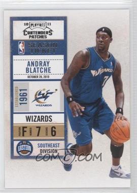 2010-11 Playoff Contenders Patches - [Base] #100 - Andray Blatche