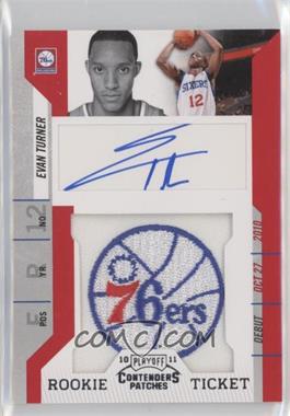 2010-11 Playoff Contenders Patches - [Base] #102 - Rookie Ticket Autograph - Evan Turner