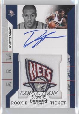 2010-11 Playoff Contenders Patches - [Base] #103 - Rookie Ticket Autograph - Derrick Favors