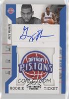 Rookie Ticket Autograph - Greg Monroe