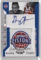 Rookie Ticket Autograph - Greg Monroe