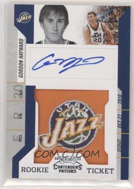 2010-11 Playoff Contenders Patches - [Base] #109 - Rookie Ticket Autograph - Gordon Hayward