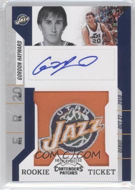 2010-11 Playoff Contenders Patches - [Base] #109 - Rookie Ticket Autograph - Gordon Hayward