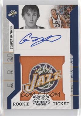 2010-11 Playoff Contenders Patches - [Base] #109 - Rookie Ticket Autograph - Gordon Hayward