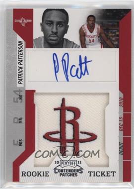 2010-11 Playoff Contenders Patches - [Base] #114 - Rookie Ticket Autograph - Patrick Patterson