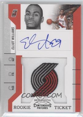 2010-11 Playoff Contenders Patches - [Base] #121 - Rookie Ticket Autograph - Elliot Williams