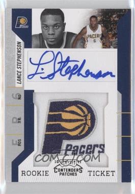 2010-11 Playoff Contenders Patches - [Base] #132 - Rookie Ticket Autograph - Lance Stephenson