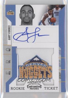 2010-11 Playoff Contenders Patches - [Base] #133 - Rookie Ticket Autograph - Gary Forbes