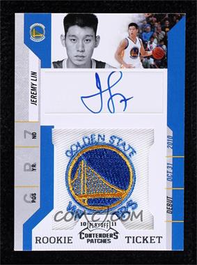 2010-11 Playoff Contenders Patches - [Base] #141 - Rookie Ticket Autograph - Jeremy Lin