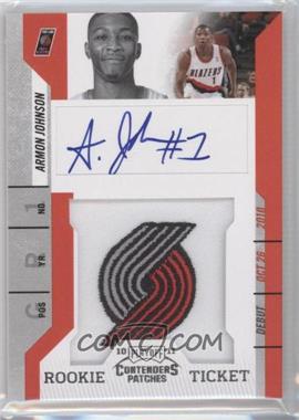 2010-11 Playoff Contenders Patches - [Base] #143 - Rookie Ticket Autograph - Armon Johnson