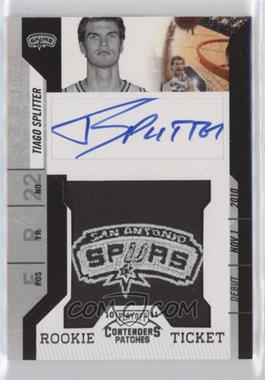 2010-11 Playoff Contenders Patches - [Base] #144 - Rookie Ticket Autograph - Tiago Splitter