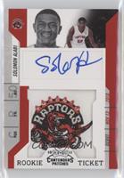 Rookie Ticket Autograph - Solomon Alabi