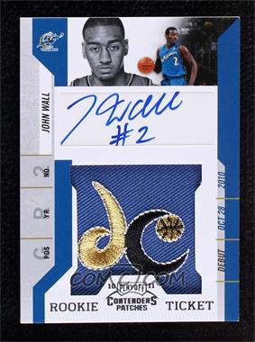 2010-11 Playoff Contenders Patches - [Base] #151 - Rookie Ticket Autograph - John Wall