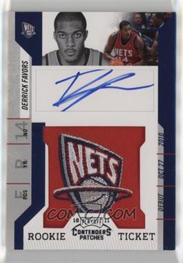 2010-11 Playoff Contenders Patches - [Base] #153 - Rookie Ticket Autograph - Derrick Favors