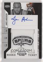 Rookie Ticket Autograph - James Anderson [EX to NM]