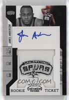 Rookie Ticket Autograph - James Anderson