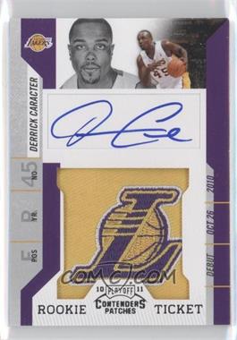 2010-11 Playoff Contenders Patches - [Base] #199 - Rookie Ticket Autograph - Derrick Caracter