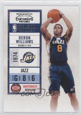 2010-11 Playoff Contenders Patches - [Base] #25 - Deron Williams