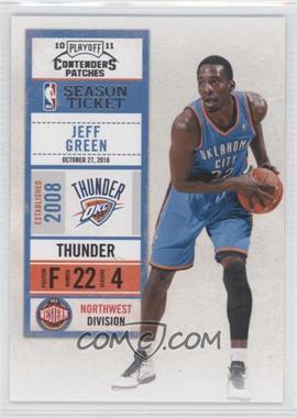 2010-11 Playoff Contenders Patches - [Base] #28 - Jeff Green