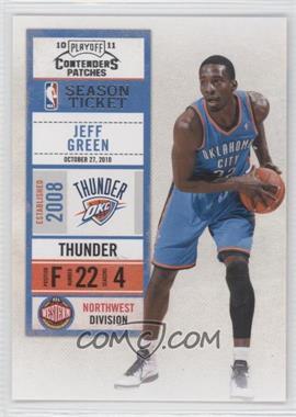 2010-11 Playoff Contenders Patches - [Base] #28 - Jeff Green