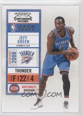 2010-11 Playoff Contenders Patches - [Base] #28 - Jeff Green