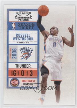 2010-11 Playoff Contenders Patches - [Base] #29 - Russell Westbrook