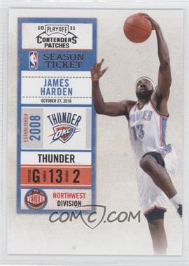 2010-11 Playoff Contenders Patches - [Base] #30 - James Harden