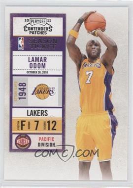 2010-11 Playoff Contenders Patches - [Base] #4 - Lamar Odom