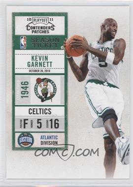 2010-11 Playoff Contenders Patches - [Base] #55 - Kevin Garnett