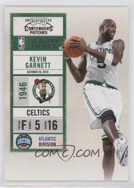 2010-11 Playoff Contenders Patches - [Base] #55 - Kevin Garnett