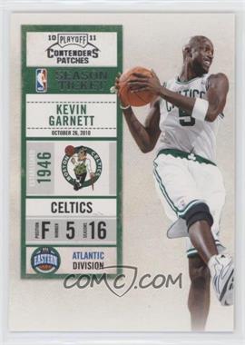 2010-11 Playoff Contenders Patches - [Base] #55 - Kevin Garnett