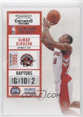 2010-11 Playoff Contenders Patches - [Base] #65 - DeMar DeRozan