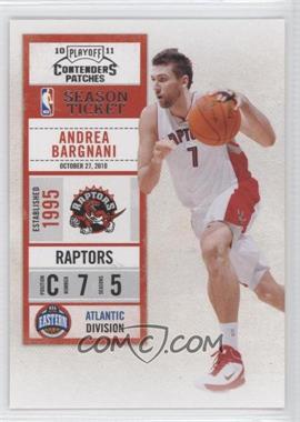 2010-11 Playoff Contenders Patches - [Base] #66 - Andrea Bargnani
