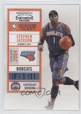 2010-11 Playoff Contenders Patches - [Base] #88 - Stephen Jackson