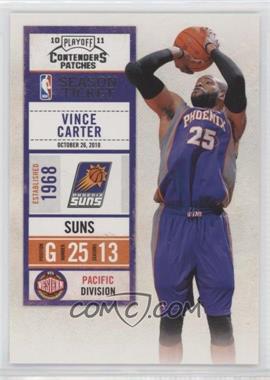 2010-11 Playoff Contenders Patches - [Base] #96 - Vince Carter