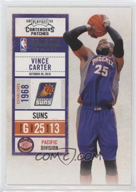 2010-11 Playoff Contenders Patches - [Base] #96 - Vince Carter