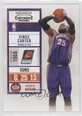 2010-11 Playoff Contenders Patches - [Base] #96 - Vince Carter